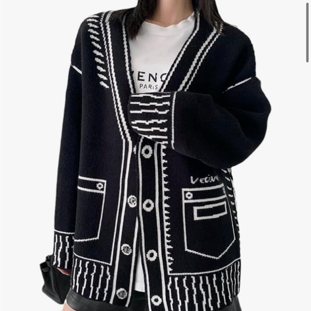 Graffiti Print Women's Sweater